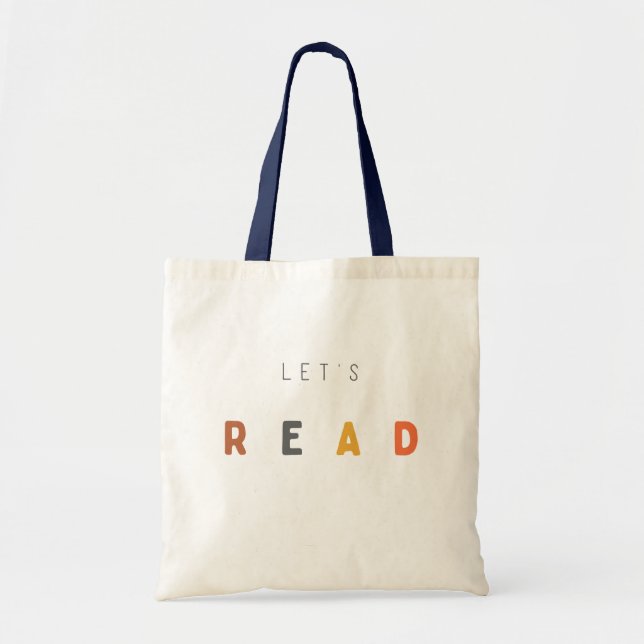 let's read. Totes & Book Bags (Front)