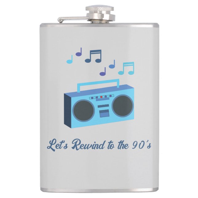 Let's rewind to the 90's hip flask (Front)