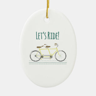 Lets Ride Ceramic Tree Decoration
