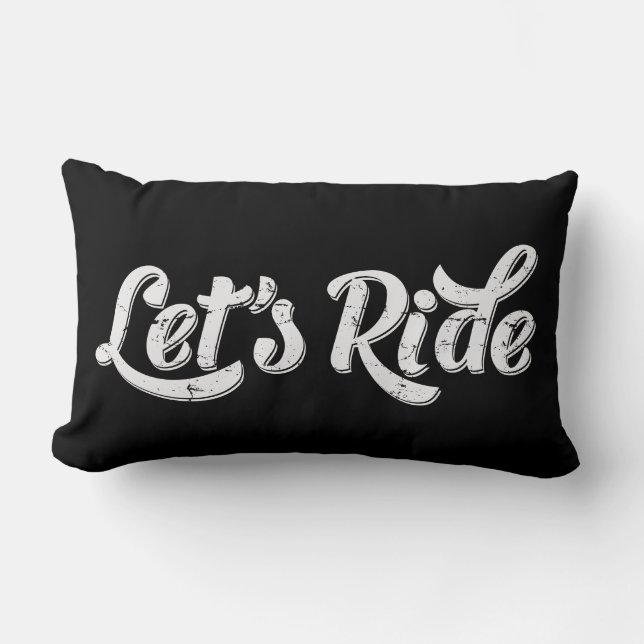Let's Ride! Lumbar Cushion (Front)