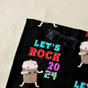 Let's Rock 2024 Beach Towel