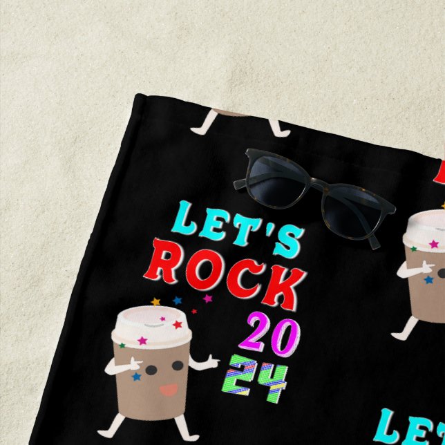 Let's Rock 2024 Beach Towel (In Situ)