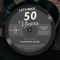 Let's Rock 50 Years Vintage Record Label Birthday