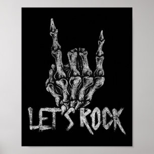 Lets Rock Bynd Tees For Women Rock And Roll S For Poster