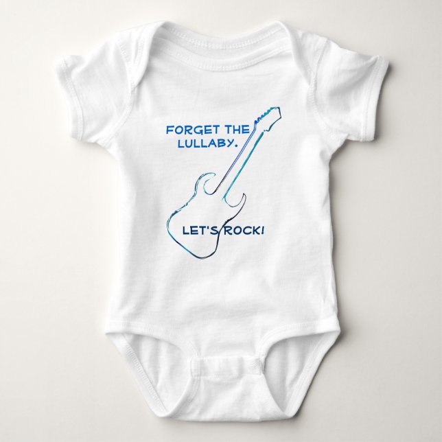 Let's Rock Infant T-shirt Baby Bodysuit (Front)