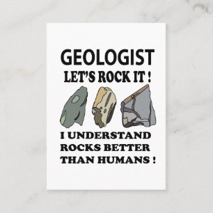 Lets Rock IT Geologist  Business Card