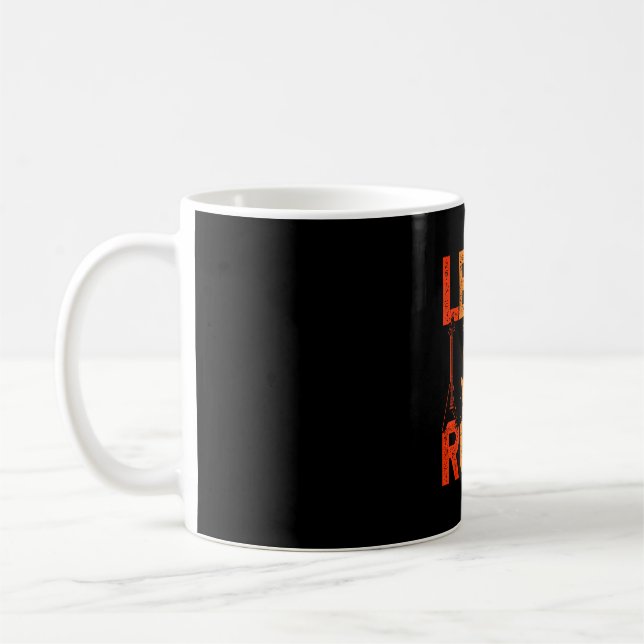 Let's Rock n Roll Guitar Coffee Mug (Left)