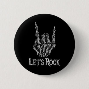 Lets Rock On Bynd Tees For Women Rock And Roll 6 Cm Round Badge
