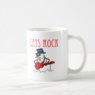 Let's Rock Snowman Coffee Mug