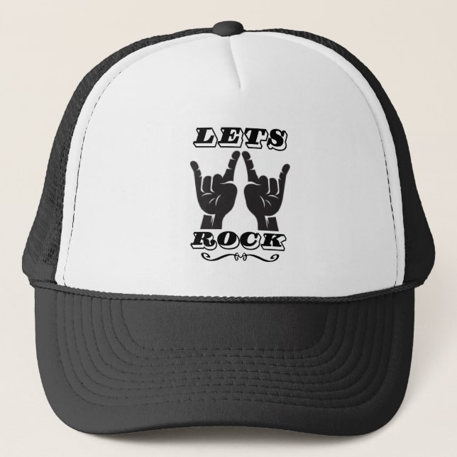 Lets Rock Trucker Hat (Front)