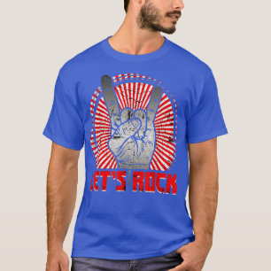 Lets Rock Vintage Rock And Roll Music Lovers1605 T-Shirt