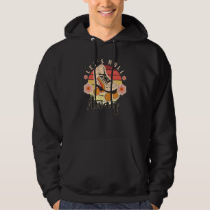 Lets Roll Away Roller Skates Roller Skates Hoodie