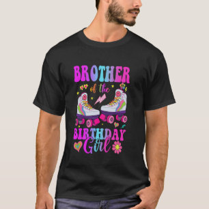 Let's Roll Brother of the Birthday girl Roller Ska T-Shirt