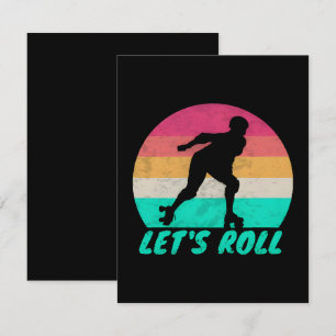 Lets Roll Girls RSVP Card