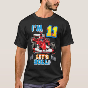 Let's Roll I'm 11 Year Old 11th Birthday Boy Kid R T-Shirt