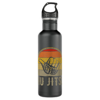 Let's Roll Jiu Jitsu Hand Vintage Sunset Funny Mar 710 Ml Water Bottle