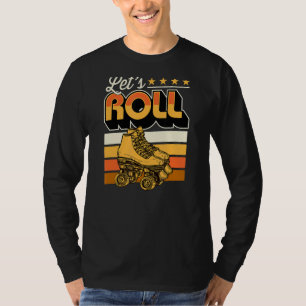 Let's Roll Retro Vintage Style 70s 80s Roller Ska T-Shirt