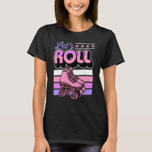 Let's Roll  Retro Vintage Style 70s 80s Roller Ska T-Shirt