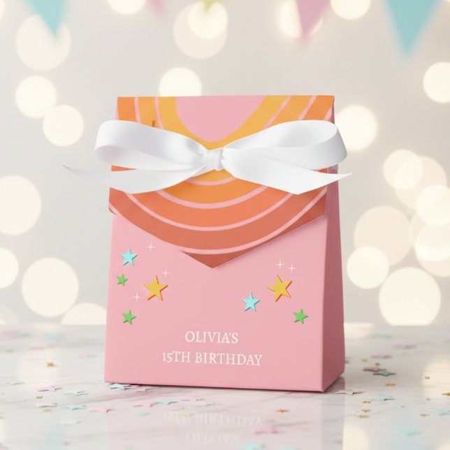 Let's roll roller skate retro rainbow favour box (Creator Uploaded)