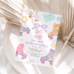 Lets Roll Roller Skate Skating Bow Girl Birthday Invitation<br><div class="desc">Lets Roll Roller Skate Skating Bow Girl Birthday Invitation
Matching items are available.</div>