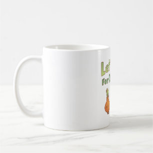Lets Root For Each Other Vegetables Pun Coffee Mug