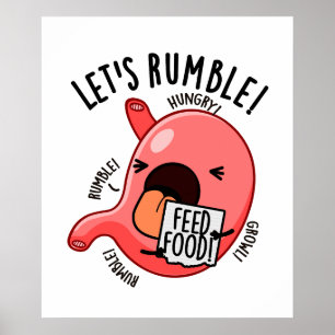 Let's Rumble Funny Stomach Puns  Poster