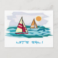 Let's Sail ! Postcard