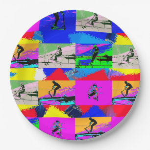 Lets Scoot - Stunt Scooter Rider Paper Plate