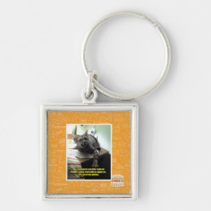 Let's see if she notices. key ring