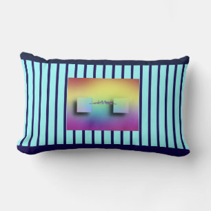 Let's See Logo Glasses Fun Lumbar Cushion