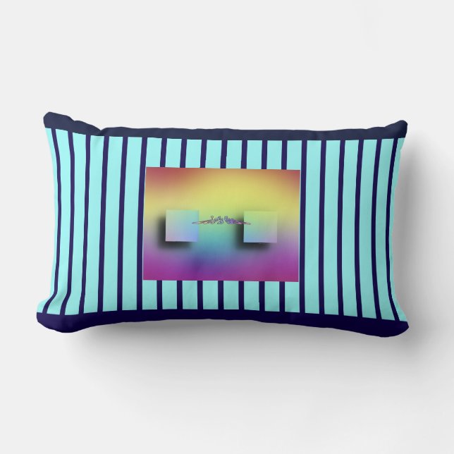 Let's See Logo Glasses Fun  Lumbar Cushion (Front)