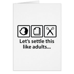 Let's Settle This Like Adults...