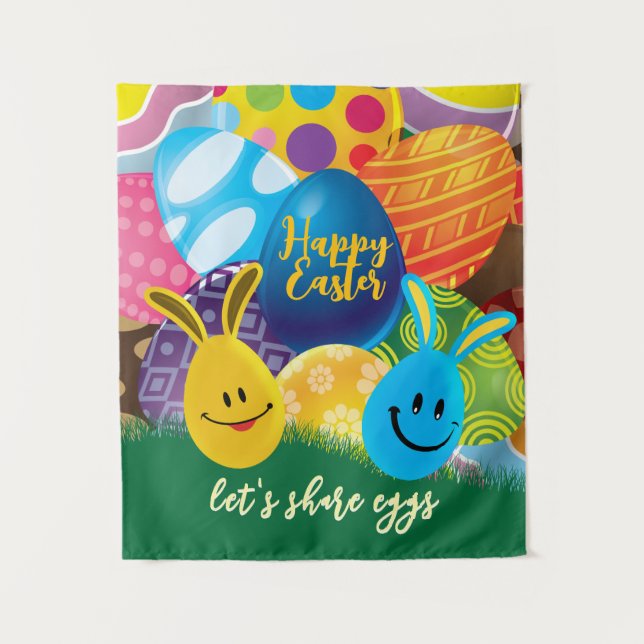 Let's Share Eggs  Tapestry (Front)