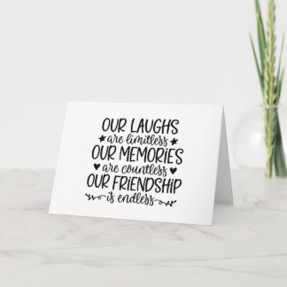 LET'S SHARE LAUGHS & MEMORIES ON YOUR BIRTHDAY CARD
