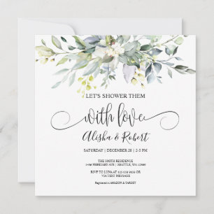 Let's Shower Them With Love Couples Shower invite