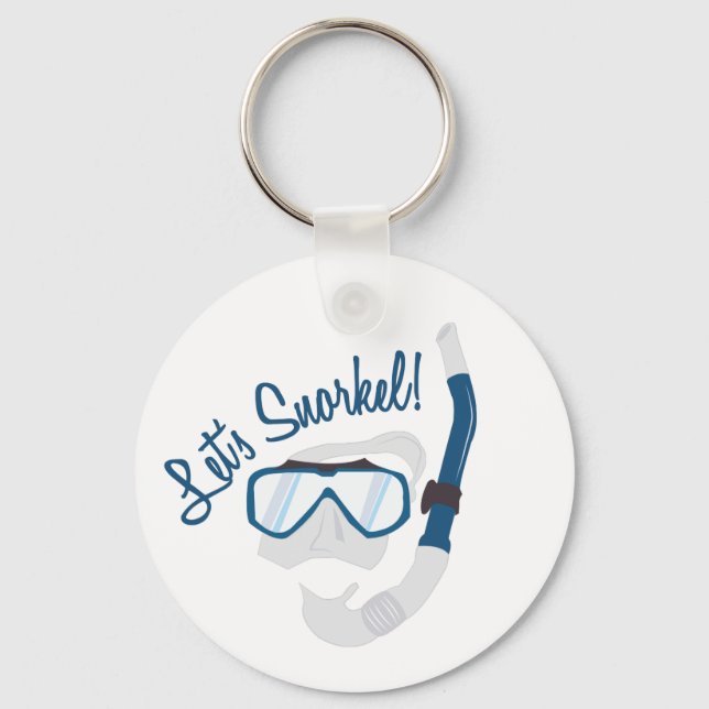Let's Snorkel! Key Ring (Front)
