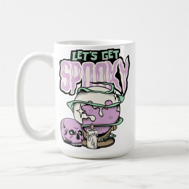 Let's Spooky Halloween party  Coffee Mug (Left)