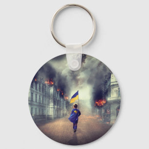 Let's stay free UKRAINE Key Ring