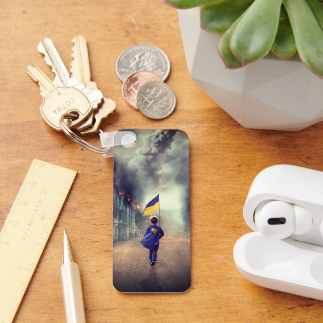 Let's stay free UKRAINE  Keychain (Desk)