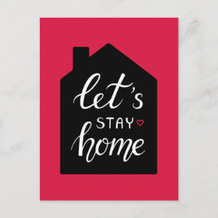 Let's Stay Home 2 Postcard