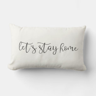 Let's stay home cute elegant lumbar cushion