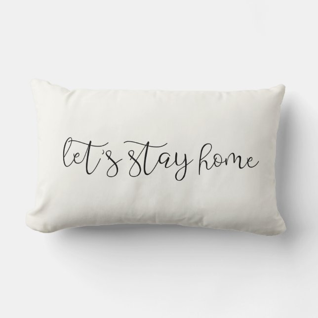 Let's stay home cute elegant lumbar cushion (Front)