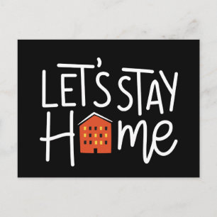 Let's Stay Home House Postcard