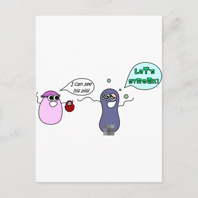 Let's Streak Postcard (Front)