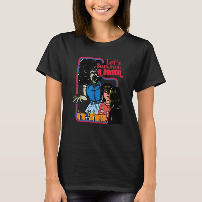 let's summon a demon shirt grunge goth Satan emo p (Front)