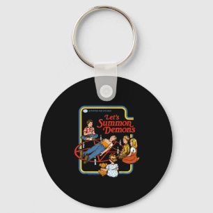 Lets Summon Demons Occult Retro Vintage Funny Adul Key Ring