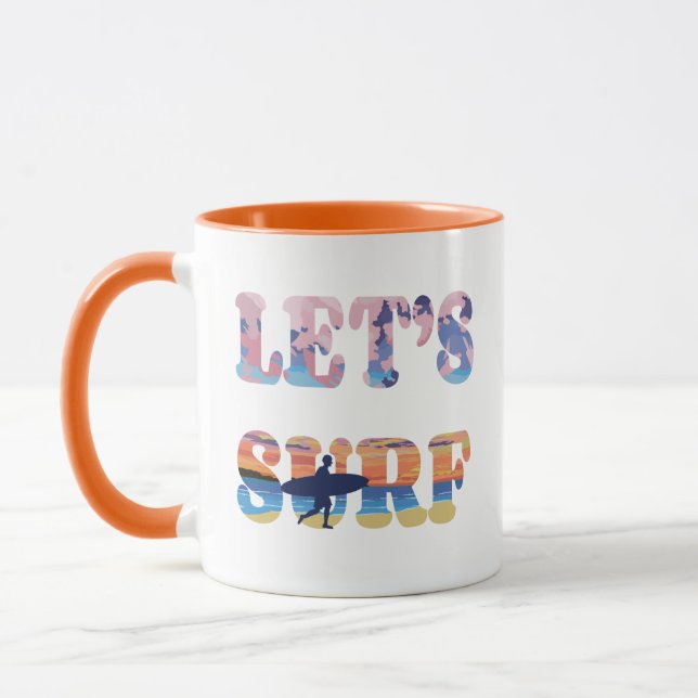 Let's Surf Mug (Left)