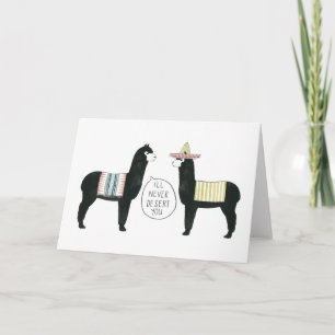 Let's Taco About It   I'll Never Desert You Card