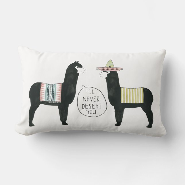 Let's Taco About It | I'll Never Desert You Lumbar Cushion (Front)