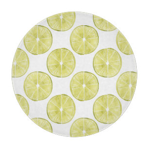 Let's Taco About It   Lime Pattern Cutting Board